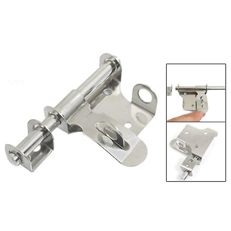 4.6" door latch locks Buckles Safety Stainless Steel Door Security Latch Hasp Barrel Bolt Set handle latch
