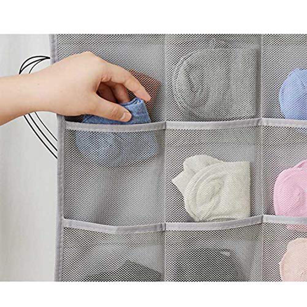 Sacs de rangement en tissu Oxford, 30 poches, pour soutien-gorge, chaussettes, sous-vêtements, penderie murale, pochette suspendue, haute perméabilité aux gaz, maille Durable