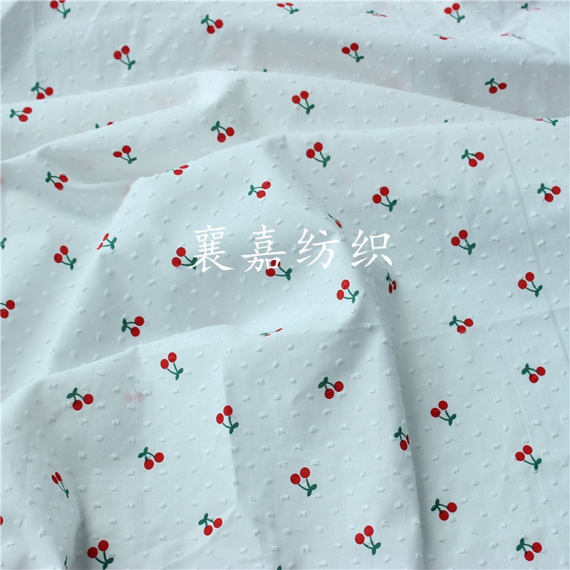 100X150Cm Cherry Vlekken Katoen Stof, Maken Shirt, Jurk, Ondergoed, Doek