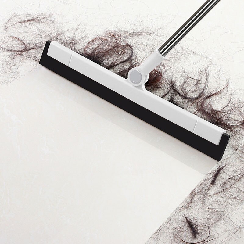 Wiper Mop 180° Magic Broom Floor Brush Scrub Brush with Adjustable Long Handle Scrubber with Stiff Bristles for Tile Cleaning