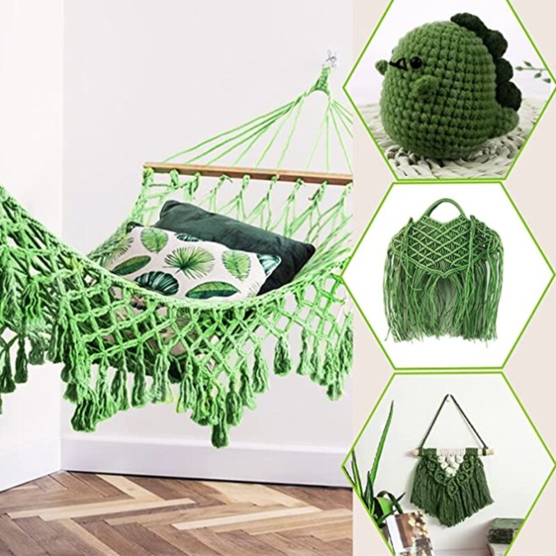 3mm 109Yard Macrame Cord DIY Natural Cotton Rope Yarn String for Making Macrame Wall Hanging Plant Hanger Dream Catcher