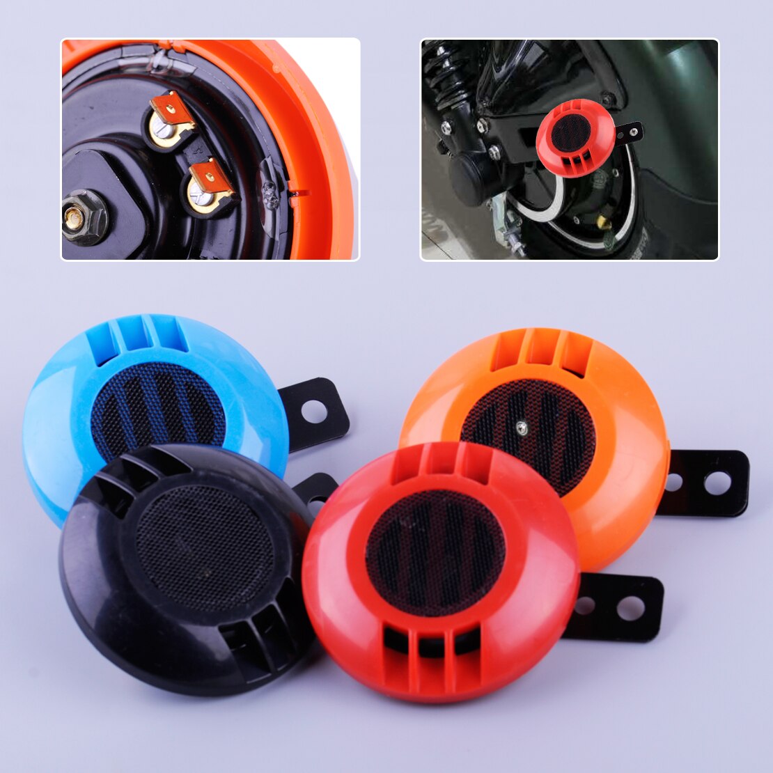 DWCX 12V Waterproof Loud 430Hz Super Sound Snail Horn Motorcycle Motobike Car Bike 105 dB Beep High Electric Bass Trumpet