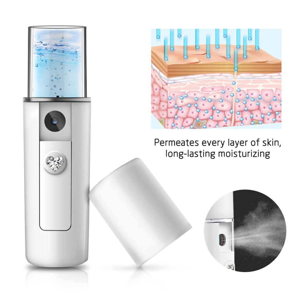 Ultraschall Haut Wäscher Gesichts Peeling Poren Reiniger Peeling Gesicht Mitesser Entferner Spa Nano Sparyer Dampfer Schönheit Werkzeug Bausatz