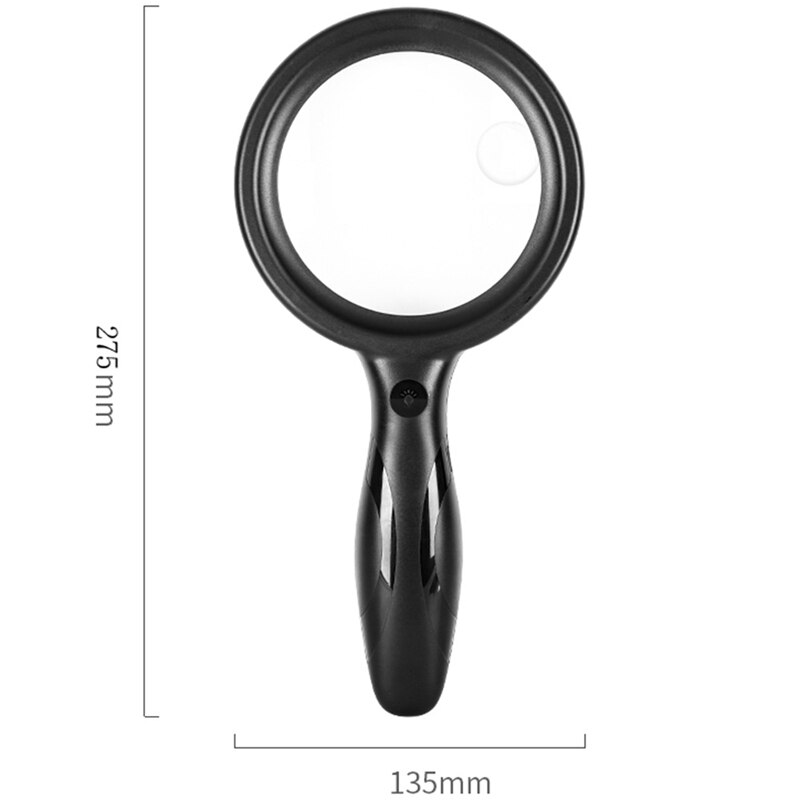 Magnifying Glass with Light, 5X 10X Magnification with LED Illuminated, Handheld Magnifying Glass