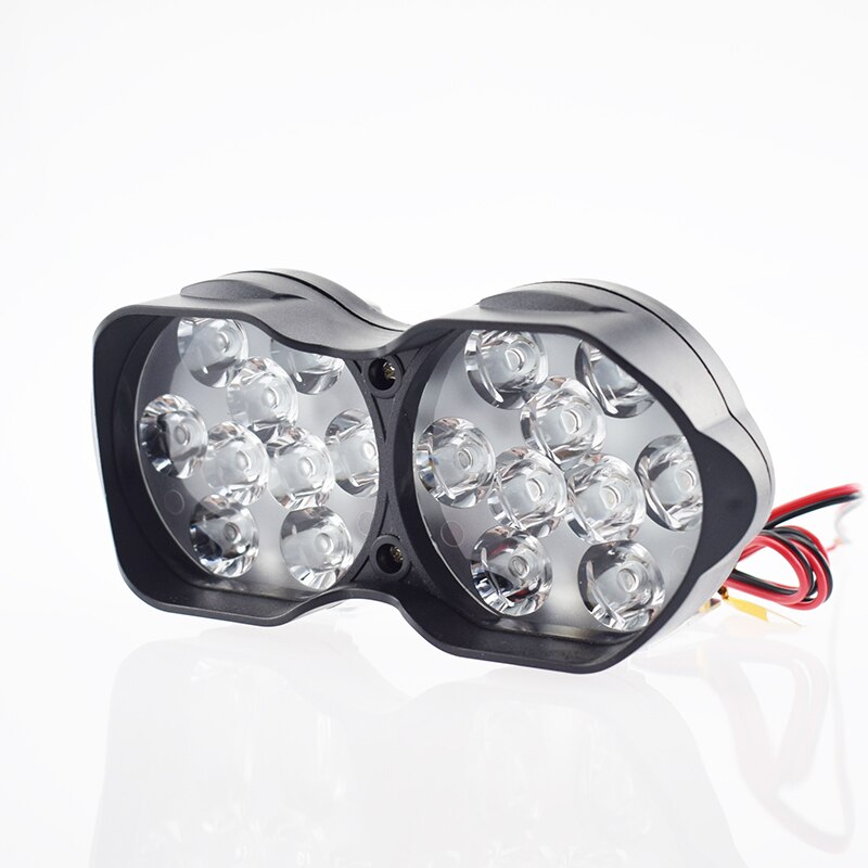 1 pair Motorcycle LED Headlight Scooter auxiliary Spotlight Headlamp 12V 24V 6500K Moto Fog lights Motorbike Spot Head Lamp DRL