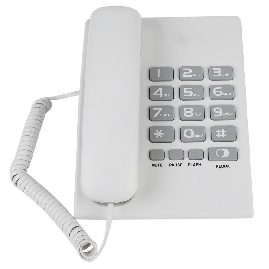 Vaste telefoon voor op het bureau, vaste telefoon voor thuis, ondersteuning voor opnieuw kiezen, pauze, flash-functie voor thuiskantoorgebruik