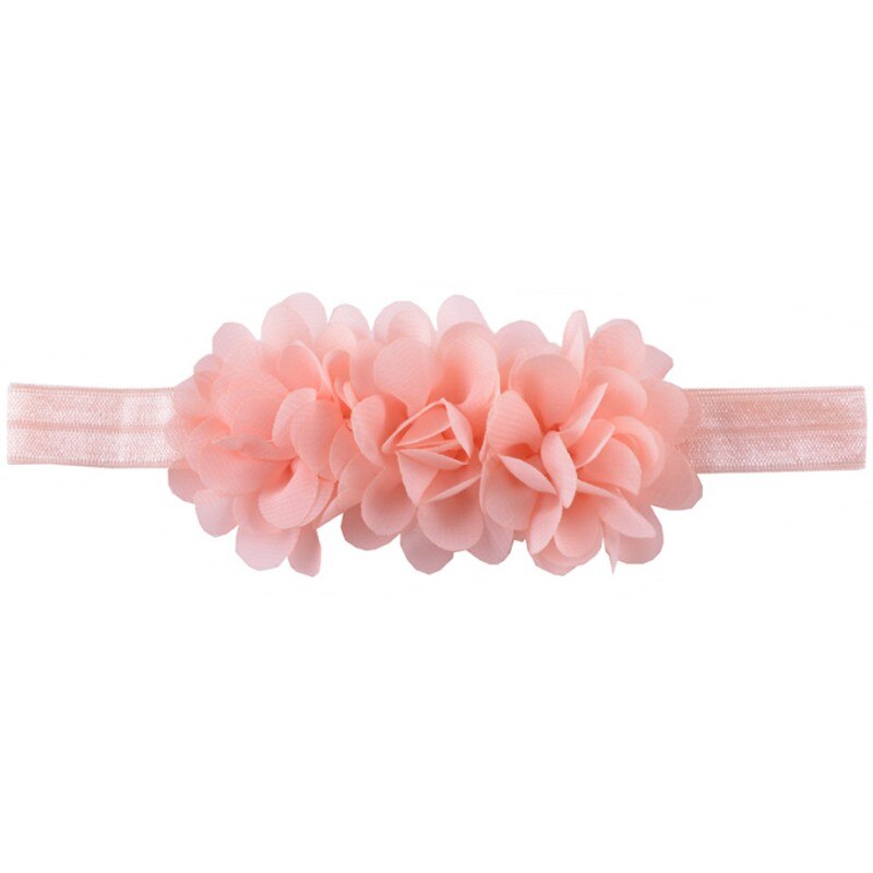 Chiffon Kant Bloem Baby Hoofdband Leuke Meisje Hoofdbanden Kids Meisjes Haarband Haarband Accessoires Hoofddeksels Pasgeboren Head Band: light pink