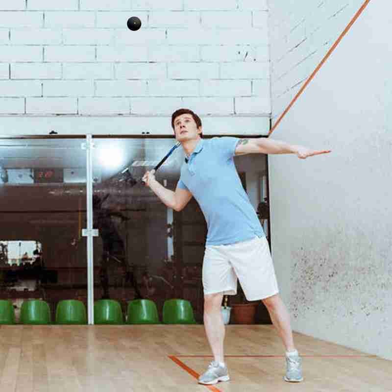 Single Blue Dot Squash Ball High Bounce Fast Speed Training Rubber Ball for Beginner Newcomer