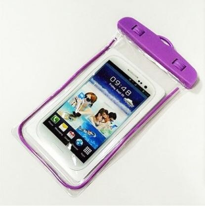 Baden wasserdicht unter Wasser Beutel Tasche Pack trocken Fall Pro iPhone Zelle Telefon PVC transparent Telefon Tasche: LILA