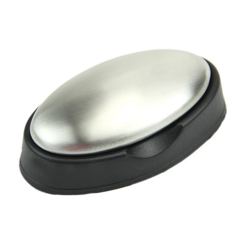 Rustfritt stål såpe hånd eliminerer lukt lukt luktfjerner holder inkludert (88mm x 46mm x 19mm)