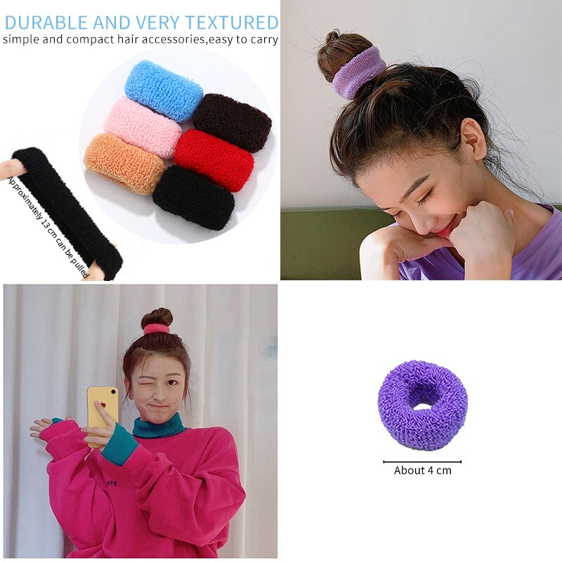Coleteros elásticos para el pelo para niña y mujer, gomas suaves para el pelo, conjunto de accesorios para el cabello, 2/6/12 piezas