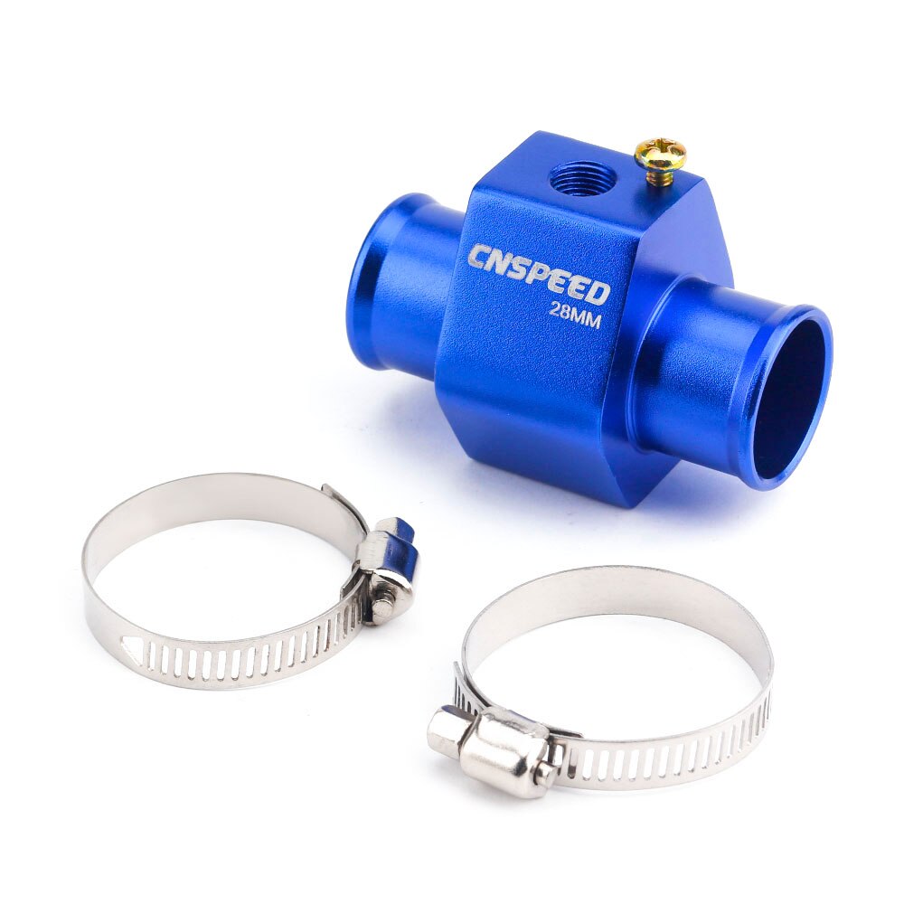 CNSPEED 60mm Water Temperature Gauge 20-120 Celsius with 1 / 8NPT Water Temperature Seal Pipe Sensor Adapter