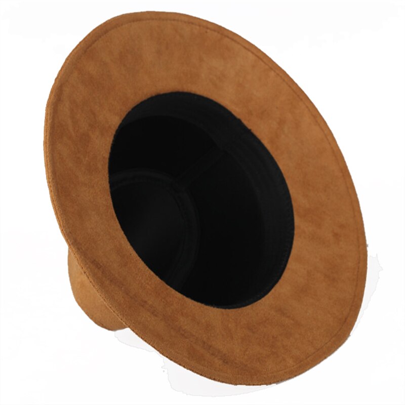 Wearone Crazy Jazzhat unisex Suede wide brim Spring felt fedoras hats women Vintage Wide Brim Floppy chapeau femme Pnama ha