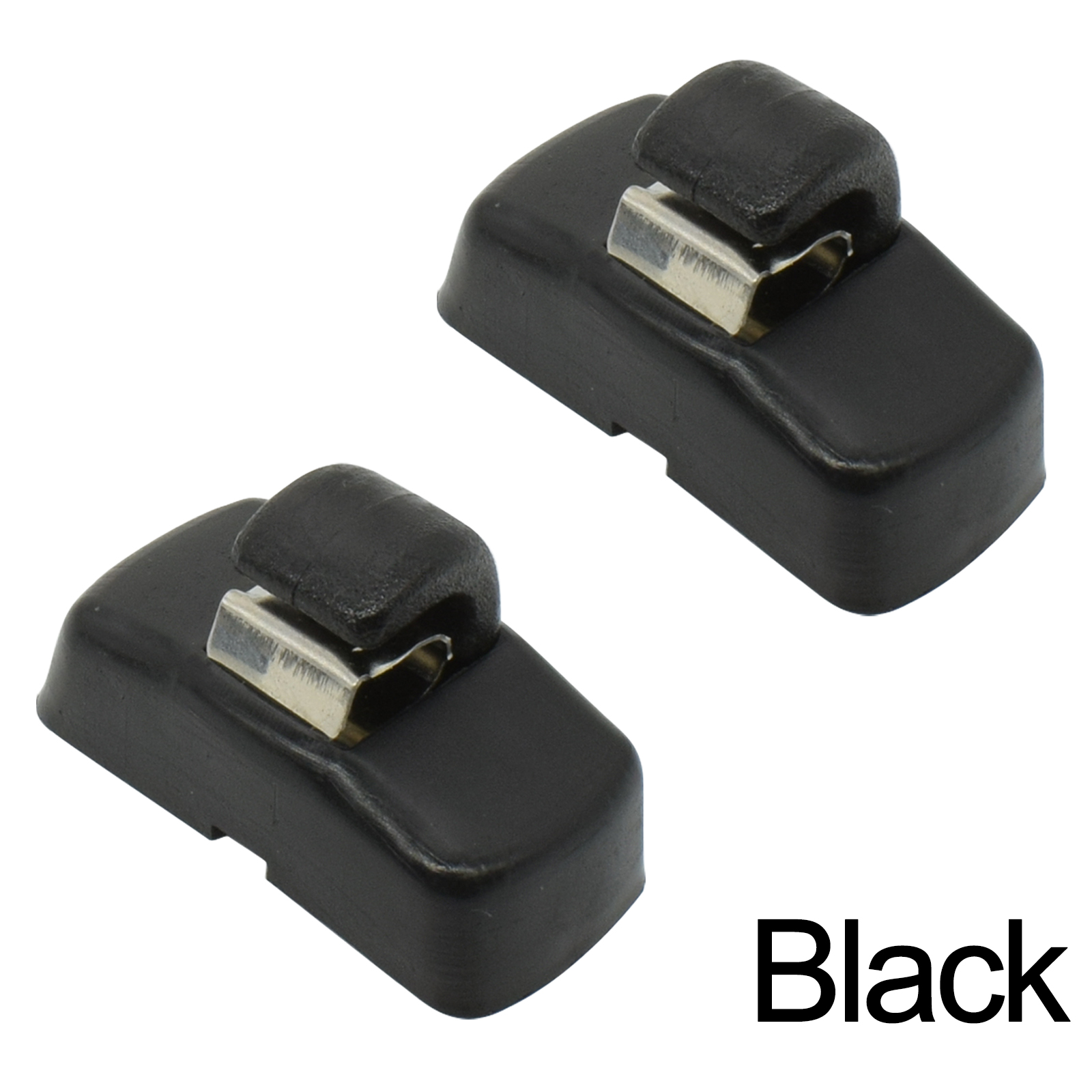 Apktnka 2x Auto Zonneklep Haak Clips Hanger Houder Gesp Beugel Retainer Voor VW Caddy Eos Gol Golf Lupo Polo Sharan Touran: Black