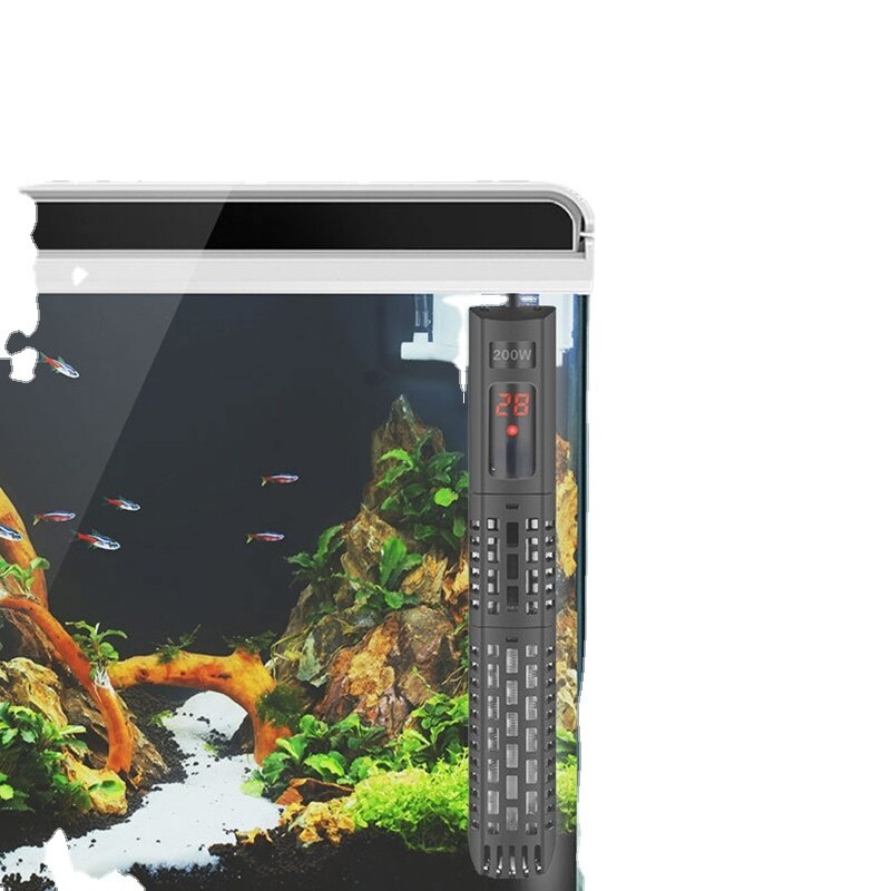 Aquarium Submersible Heater Fish Tank LCD Display Digital Adjustable Water Heating Rod Constant Temperature Control 500W