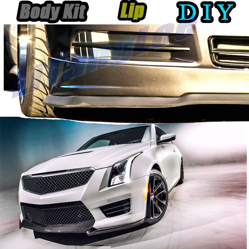 Auto Bumper Lip Voorspoiler Rok Deflector Voor Cadillac Ats ~ Tune Auto Gemodificeerde Body Kit Vip Hella flush Lippen
