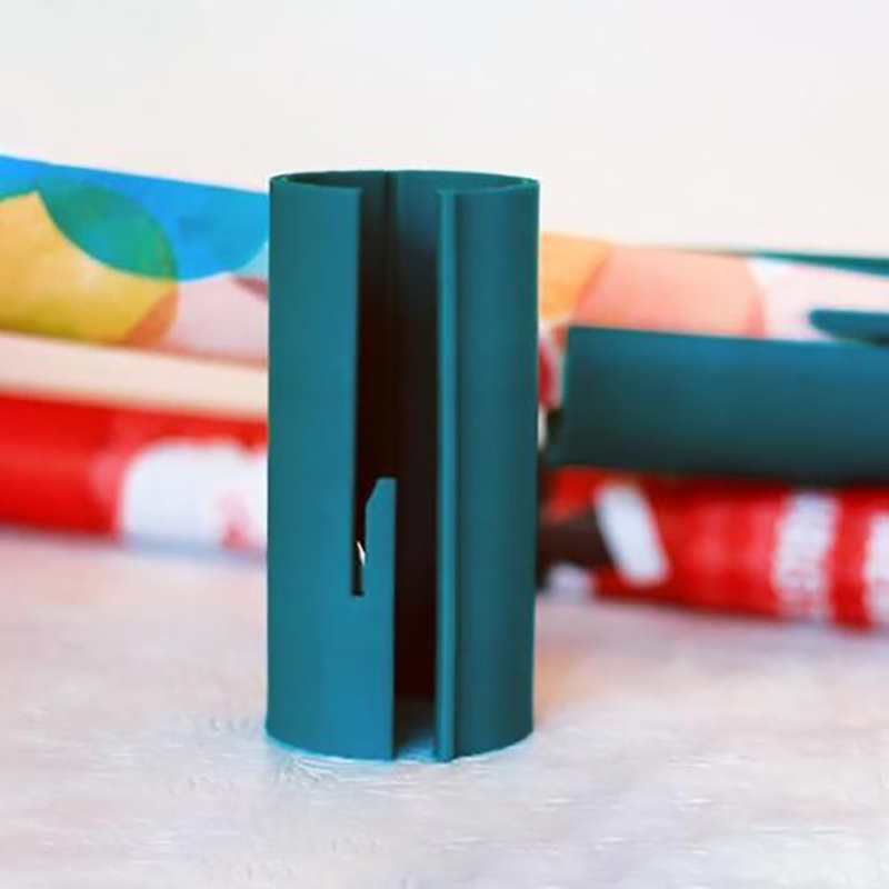 Sliding Wrapping Paper Cutter safe and fast Christmas DIY Tool Paper Cutting Cylinder Packaging Material Storage safe tool