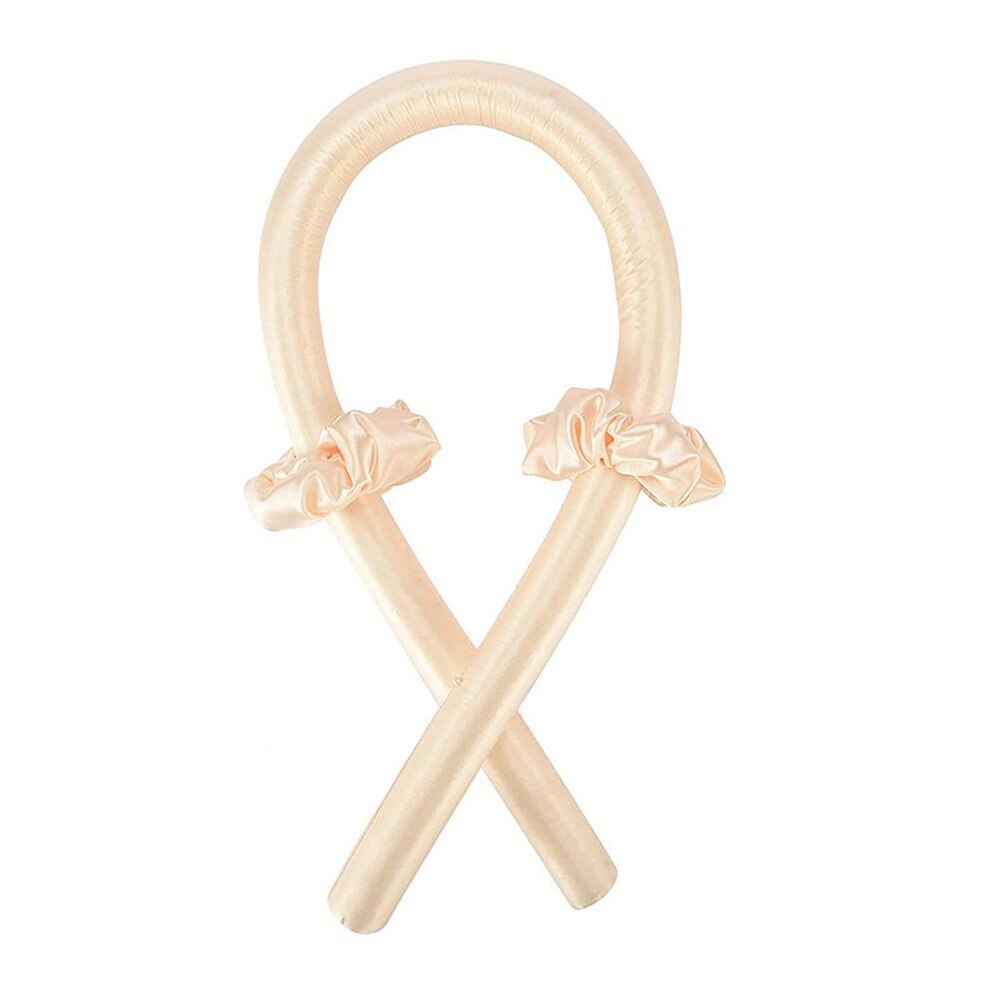 Heatless Curls Overnight Hair Rollers Soft Hair Curlers Sleeping Curling Rod Headband Ribbon Waves Hair Curler Without Heat: yellow