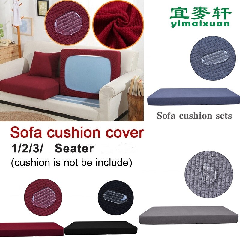 Plaid Polar Fleece Sofa Kussenhoes 1/2/3/Zits Stretch Sofa Seat Cover Couch Protector Hoes vervanging