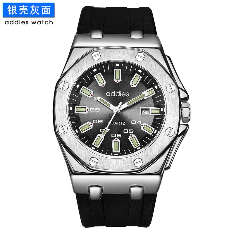 Aidis Heren Horloge Lichtgevende Waterdicht Business Ap Horloge Heren Horloges: Silver Case gray