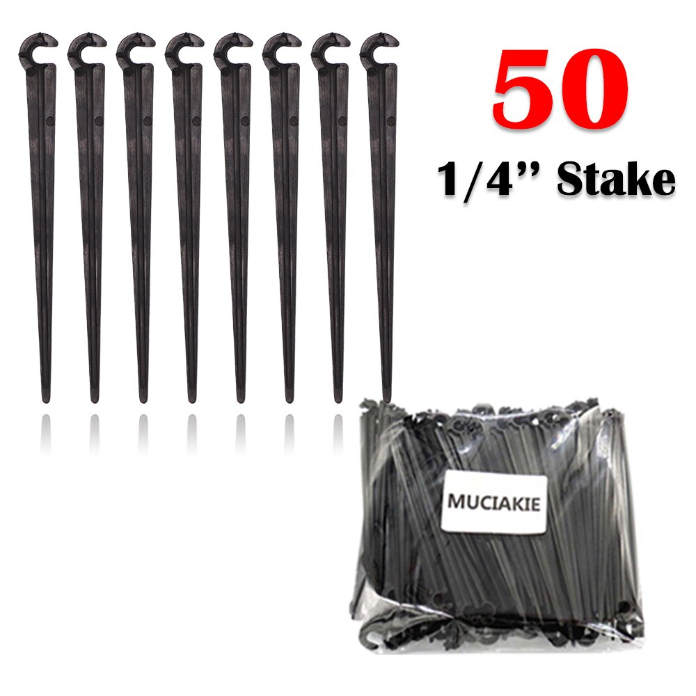 30-50M DIY Garden Drip Irrigation System Automatic Watering 1/4'' Hose Micro Watering Kits Adjustable Drippers Greenhouse