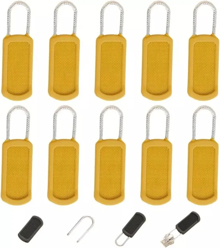 5/10/20pcs Universal Zipper Pull Replacement Kit Removable Detachable Zipper Puller for Luggage Purse Bags Clothes Zipper Slider: Lavender