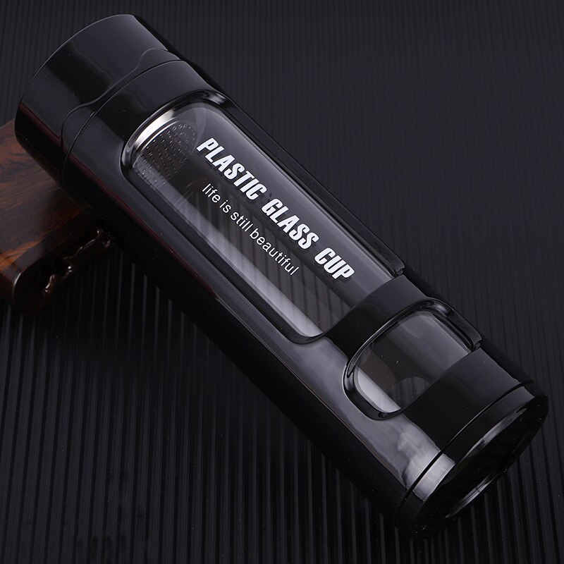 Factory Direct Sales Straight Glass Water Cup Anti-scalding Anti-fall Glass Tea Cup Bottles