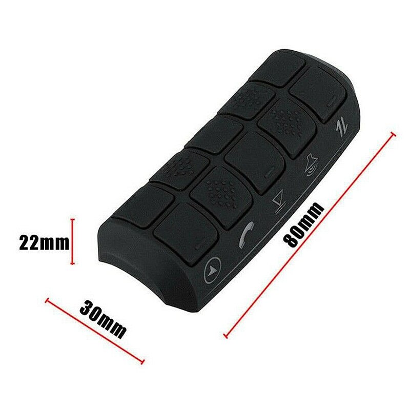 Mando a distancia Universal para volante de coche, botones de Radio DVD, reproductor GPS, controlador inalámbrico multifunción