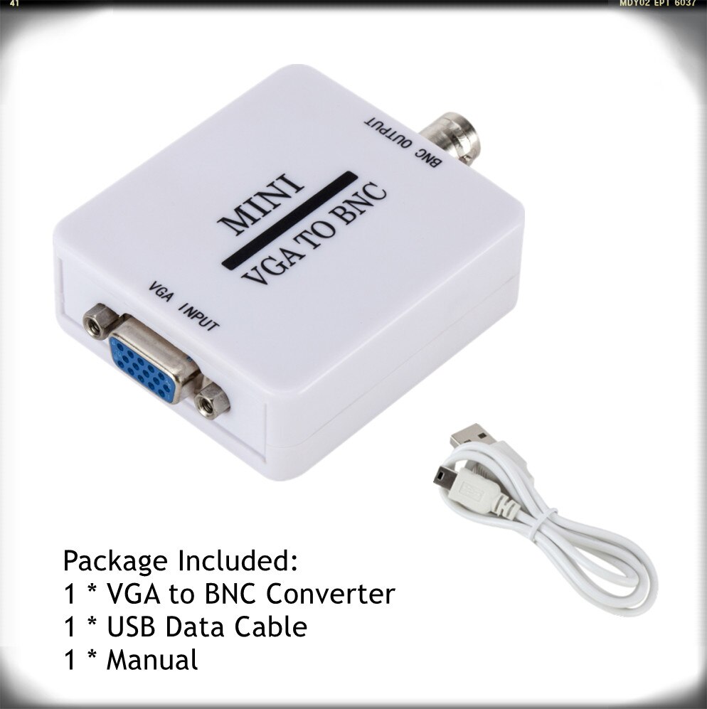 PzzPss – adaptateur vidéo Mini HD 1080P VGA vers BNC, boîtier convertisseur Composite VGA vers BNC, boîtier de commutation numérique pour moniteur HDTV: Default Title