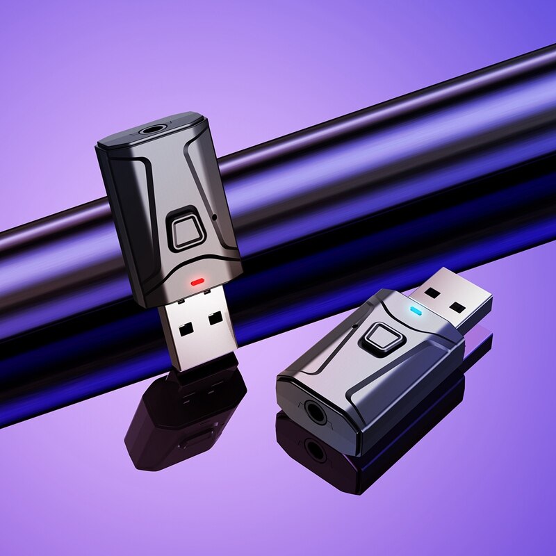4- i -1 bluetooth 5.0 usb-adapter støtter taleanropsfunksjon