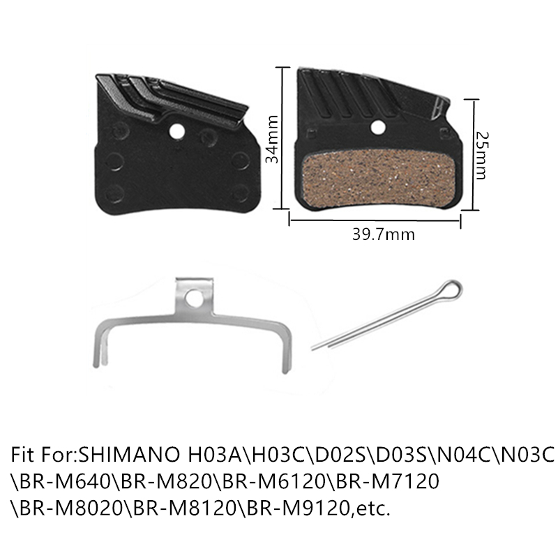 Fahrrad Keramik Scheibenbremsbeläge Kühlrippen Eis Technik Für Shimano XT SLX Deore DURA As ULTEGRA TIAGRA MTB Straße Hydraulische Bremse