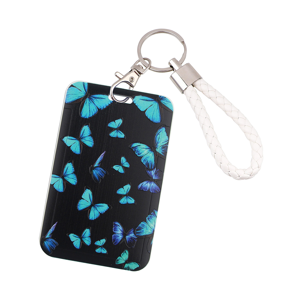 Ransitute R2764 Neue Für Student Arbeiter Handheld Keychain Karte Halter Visitenkarte Bank Karte Student ID Karte Halter: 1