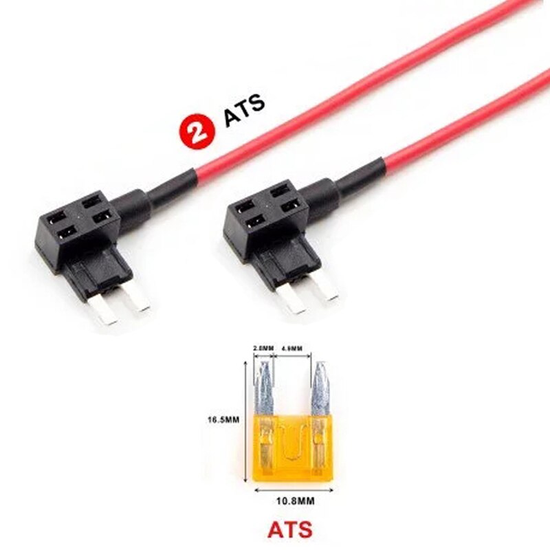 2PCS For VIOFO A119 V2 3 A129 Car Circuit Fuse Tap ATC ATS Micro2 Mini Adapter Holder: ATS x 2 pcs