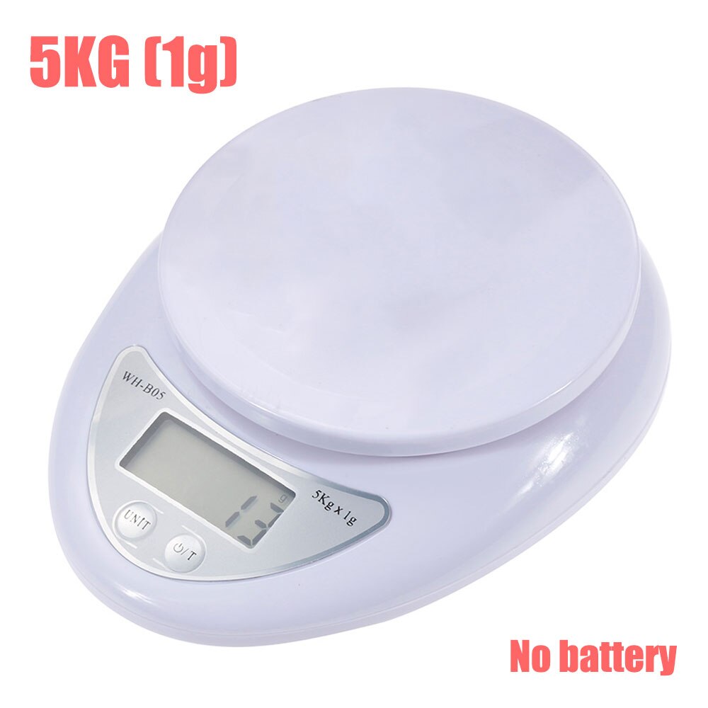 Portable 5kg/1g 1kg/0.1g Digital Scale LCD Electronic Scales Steelyard Kitchen Scales Postal Food Balance Measuring Weight Tool: 5kg-1g