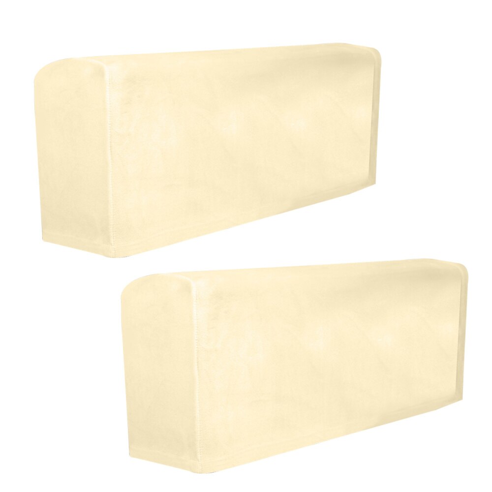 2Pcs Sofa Armsteun Cover Armsteun Beschermende Doek Elastische Cover Sofa Armsteun Handdoek Armsteun Protector Voor Thuis: Beige