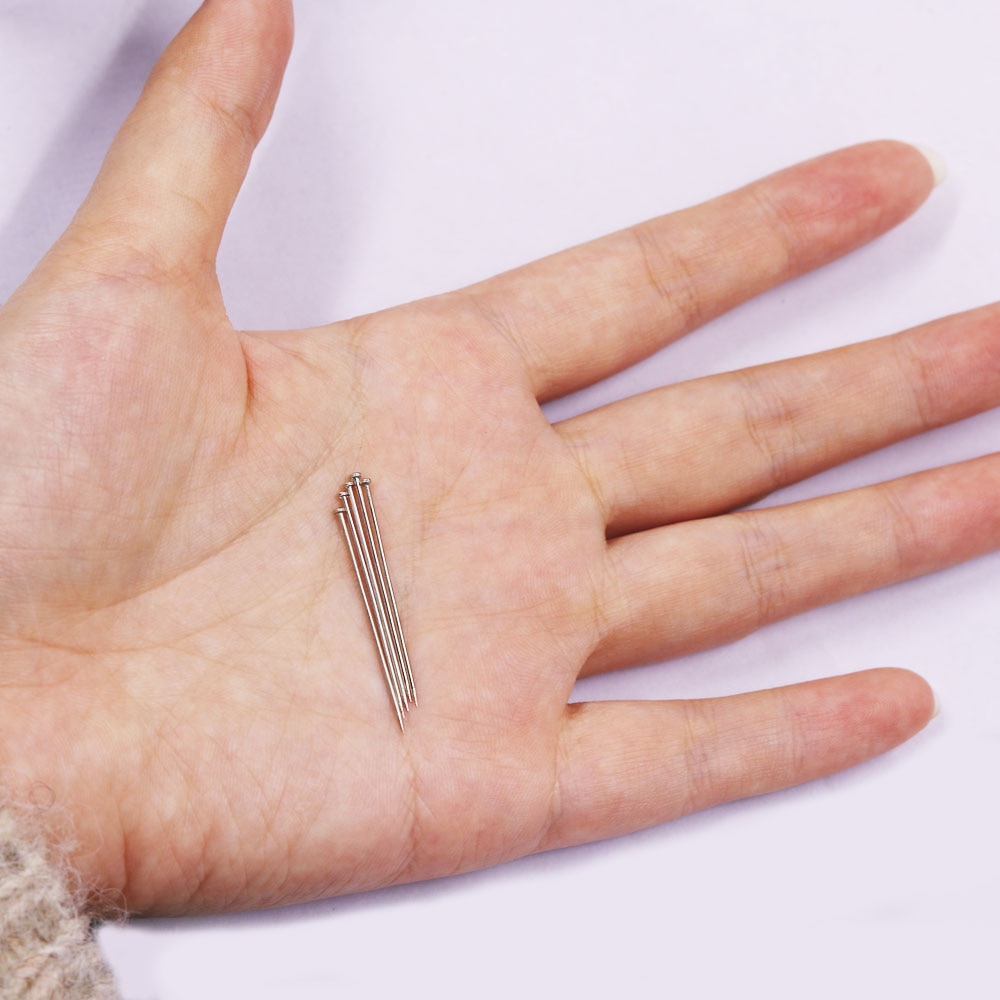 1000 Stks/doos Zilver Rechte Pins 30Mm Rvs Naaien Fijn Satijn Pin Voor Diy Patchwork Kleding Maken Naaien Gereedschap