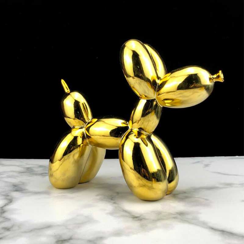 Ballon Hond Standbeeld Hars Decoratie Moderne Mode Standbeeld Home Decoratie Accessorie Dier Standbeeld Hars Abstracte Standbeeld