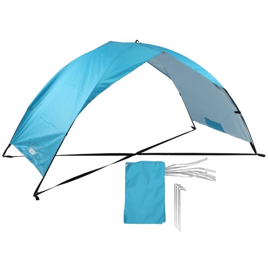 Summer Sandbeach Awning Anti-UV Tent Silver Coating Double Folding Portable Outdoor Sunshade Practical Sandbeach Tent Awning