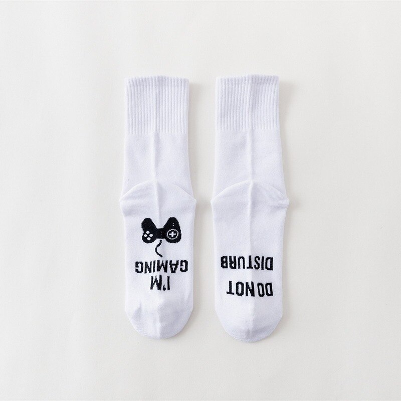 Ne pas déranger je suis GAMING hommes chaussettes lettre noir unisexe équipage homme chaussette décontracté coton Sox adulte automne hiver classique Skarpetki