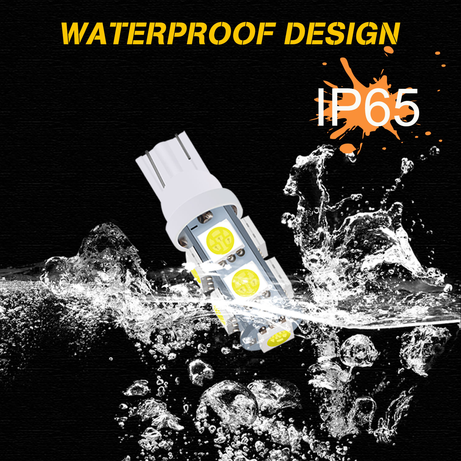 10 Uds. Bombilla LED para coche T10 W5W 194 luz de señal LED 12V 5050 9SMD 8000K cúpula Interior de coche mapas de lectura lámparas de maletero de cuña lateral