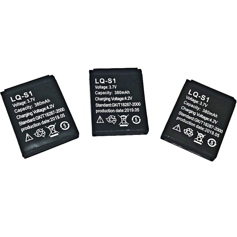 Nuovo LQ-S1 3.7V batteria ricaricabile 380mAh per accorto guarda di modo metro QW09 DZ09 W8 A1 V8 X6 batteria AL LITIO