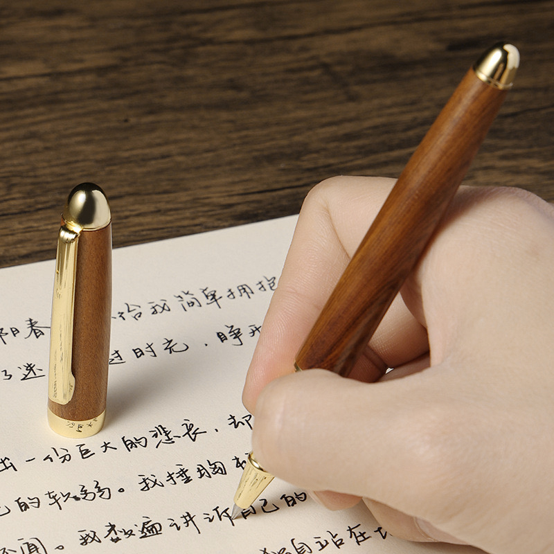 Beste Holz mb Rollerball Stift 0,5mm blak Feder hochwertige Luxus Gel Stifte Briefpapier Büro Schule schreiben glatten einzigartigen Stift