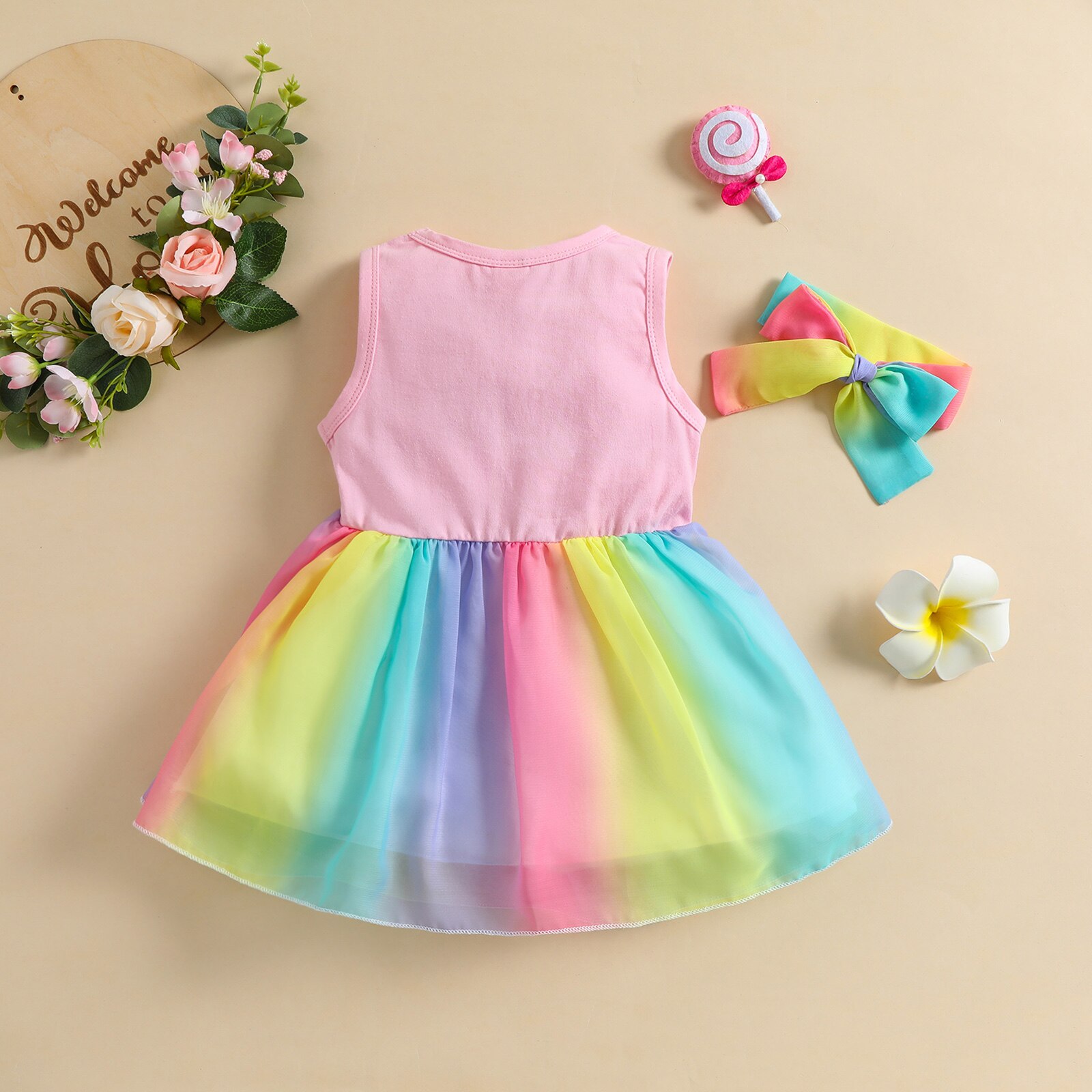 Ma &amp; Baby 6M-4Y pasqua Infant Toddler Kid Baby Girls Dress Bunny Flower Print Tutu abiti da festa per ragazze costumi D35