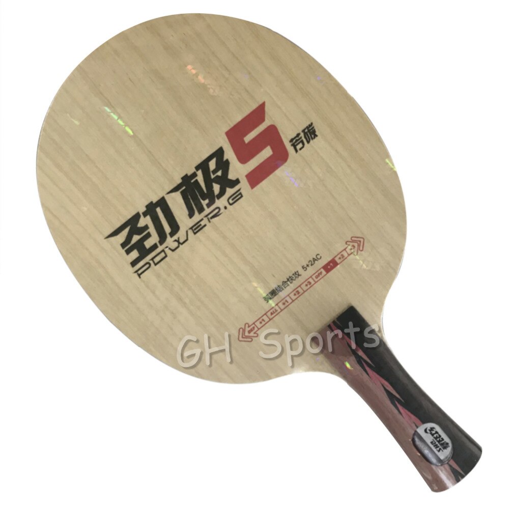 DHS Malong nouvelle puissance. G5 PG5 PG 5 lame de Tennis de Table 5 bois + 2 Arylate carbone ALC raquette Ping-Pong batte