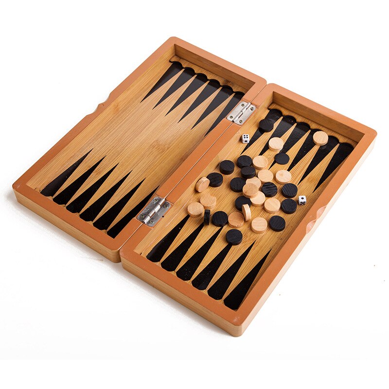 Chess Set Magnetic Chess Board Games 2In1 Wooden Chess Backgammon Set Child Solid Wood Chessboard chess pieces