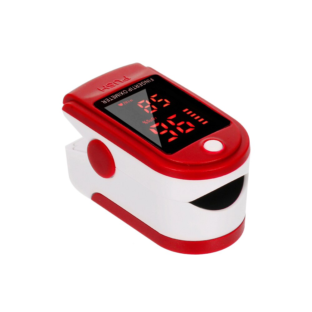 Portable 1/2pcs Fingertip Pulse Oximeter Mini SpO2 Monitor Oxygen Saturation Monitor +Non-Contact Digital Forehead Thermometer: H33123R