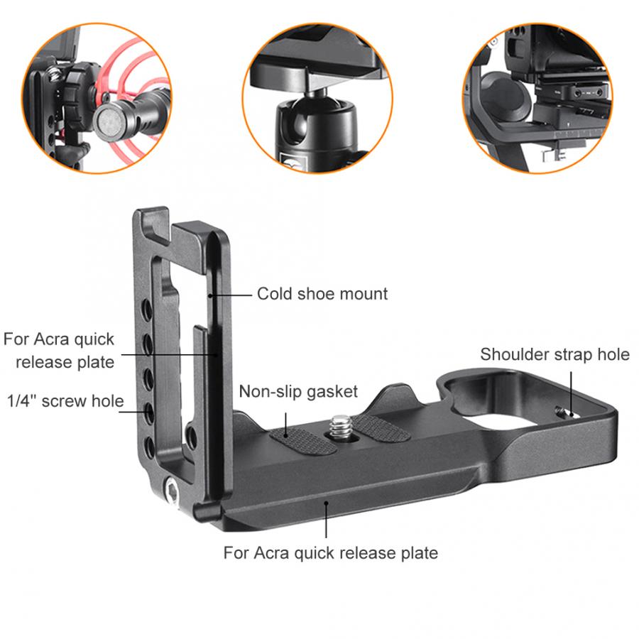 Ulanzi Uurig R028 Aluminium L-Shape Quick Release Plate Horizontale Verticale Schieten Camera Accessoire Voor Sony A6600