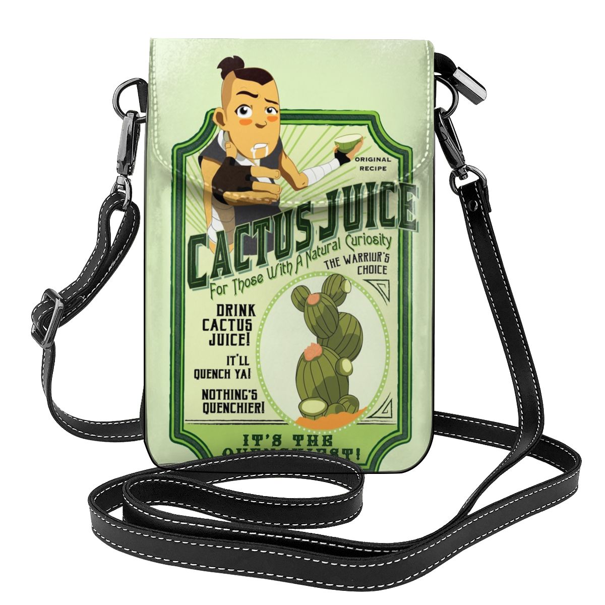 Tortoise Eating Cactus Shoulder Bag House Plant Aesthetic Leather School Women Bags Student Bulk Purse: 3