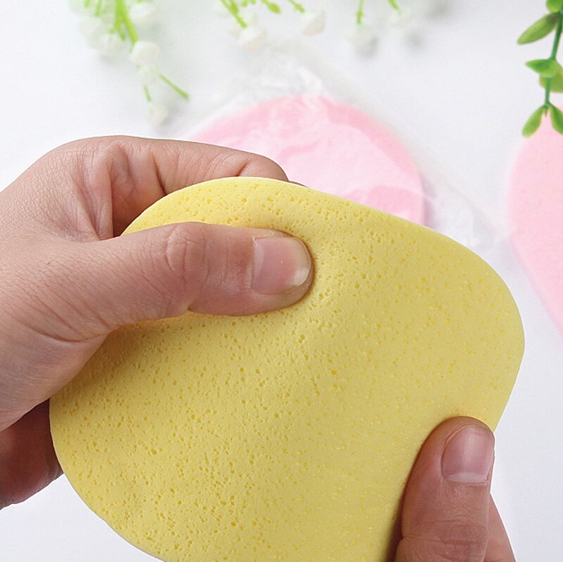 5pcs Pro Sponge Face Pad Cleaning Pad Cleansing Wash Puff Random