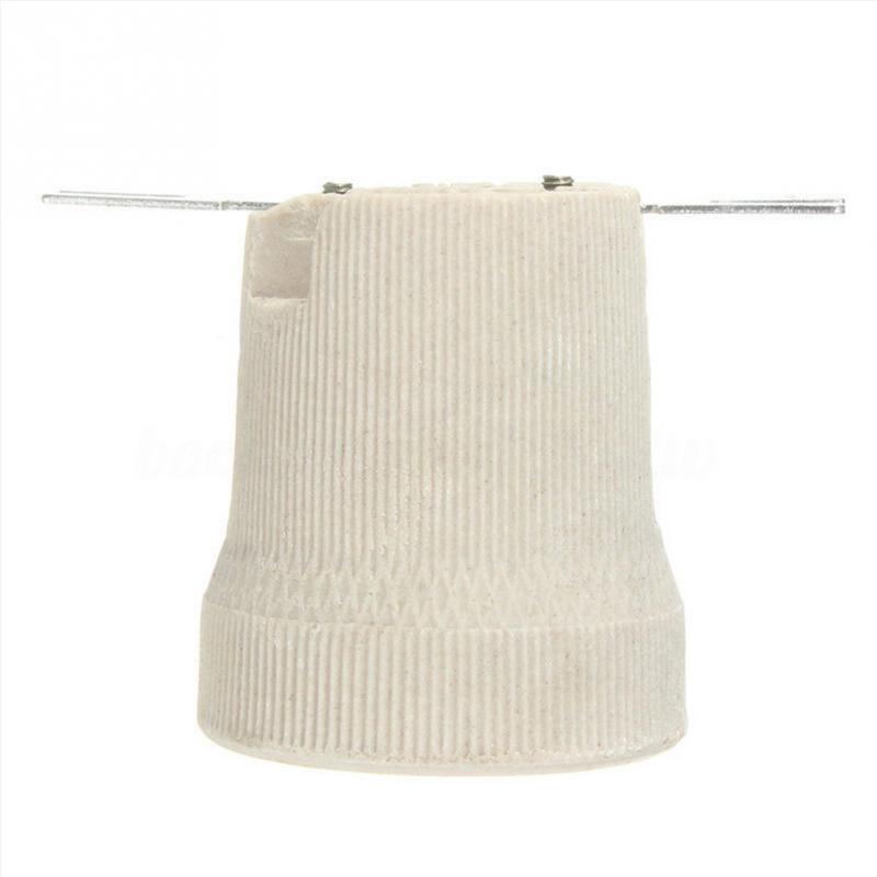 Screw E27 Ceramic Porcelain Socket Light Bulb Holder for E27 Heat Lamps Reptile Pet